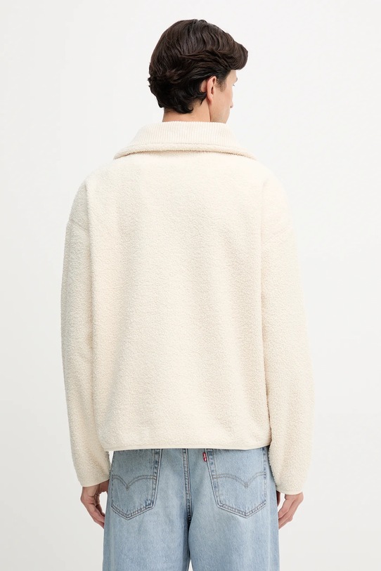 Oblečenie Fleecová mikina Lacoste SH5500 krémová