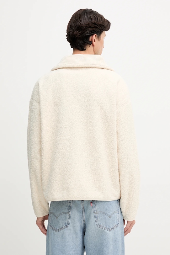 Oblečenie Fleecová mikina Lacoste SH5500 krémová