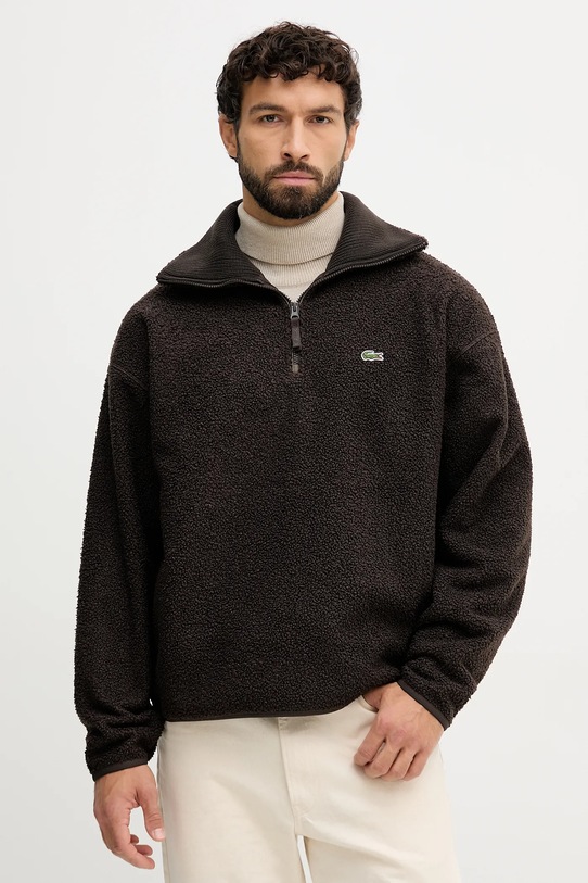 Lacoste gyapjú pulóver sima barna SH5500