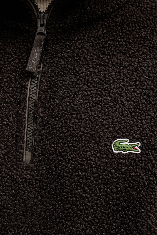 Lacoste gyapjú pulóver SH5500 barna