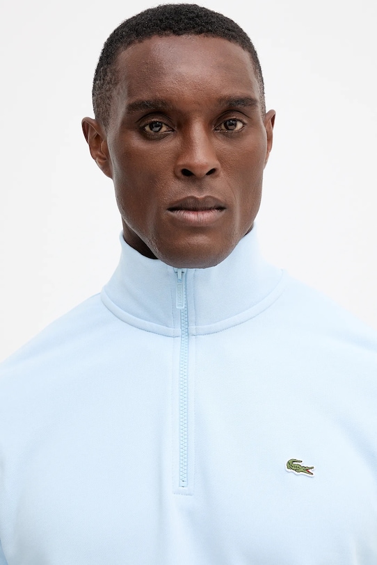 Ρούχα Βαμβακερή μπλούζα Lacoste SH9774 μπλε