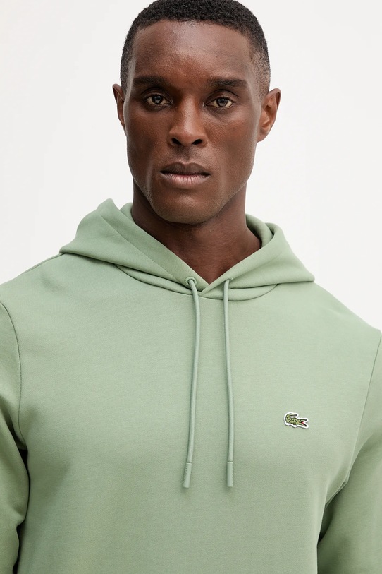 Lacoste hanorac de bumbac verde SH9839