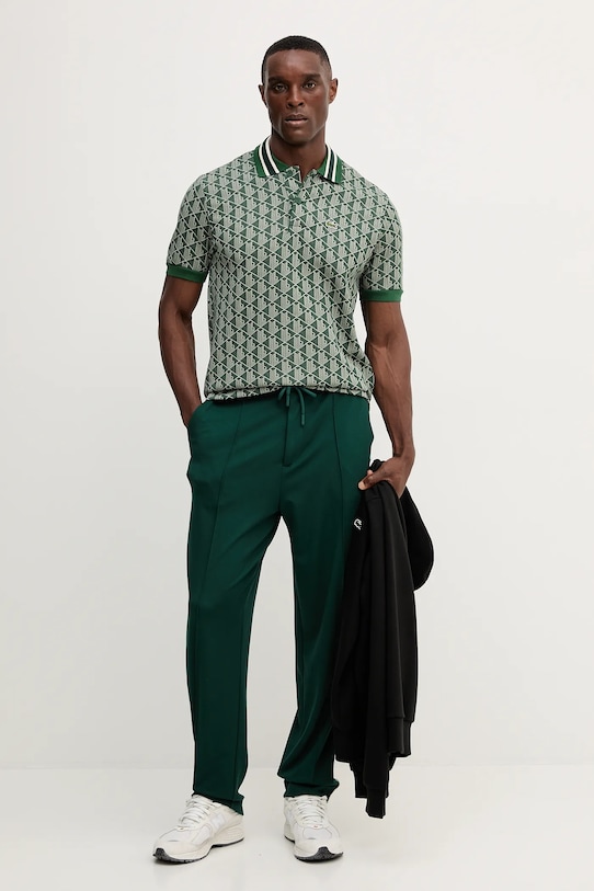 Βαμβακερή μπλούζα Lacoste SH9839 μαύρο AW25