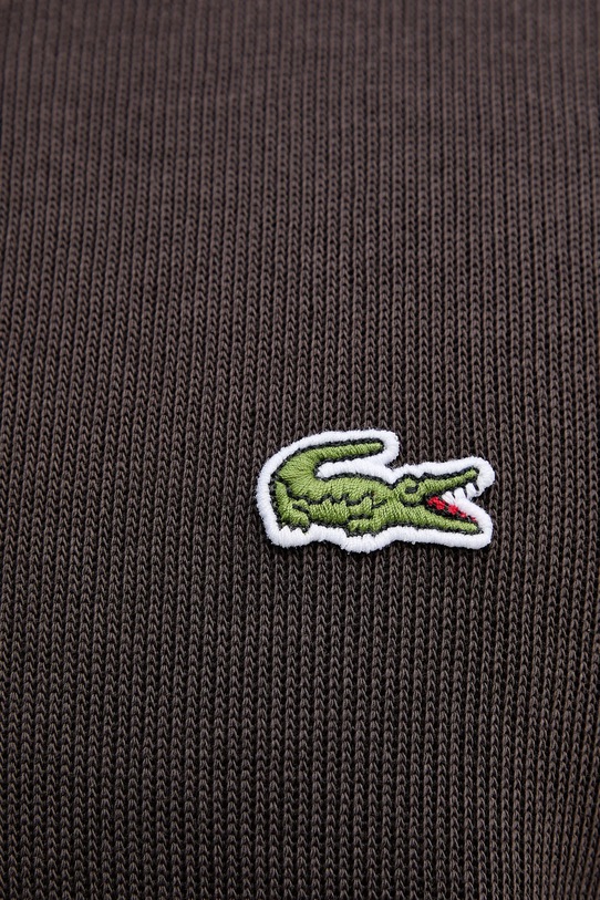 Lacoste bluza bawełniana SH5781 brązowy