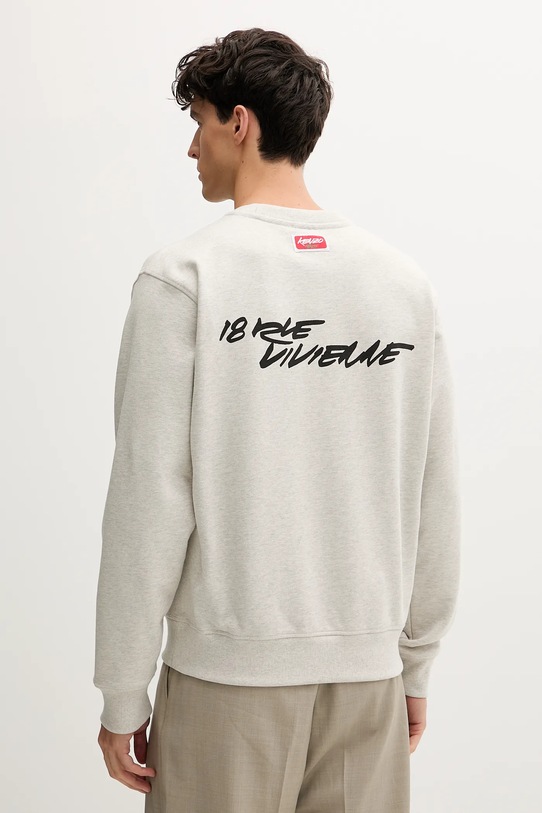 Îmbrăcăminte Kenzo hanorac de bumbac Kenzo x Futura FF65SW2524MC gri