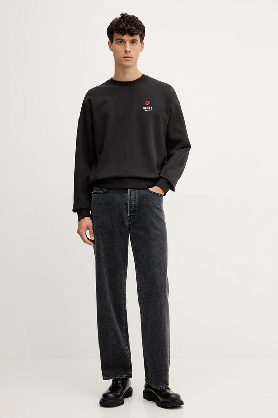 Памучен суичър Kenzo FF65SW2604MC черен AW25