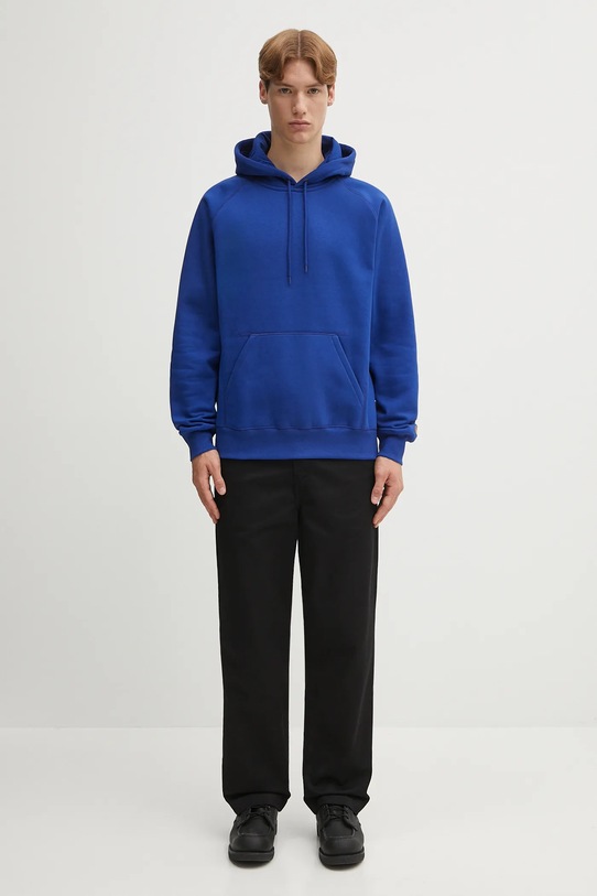 Carhartt WIP bluza Hooded Chase I033661.30XXX niebieski