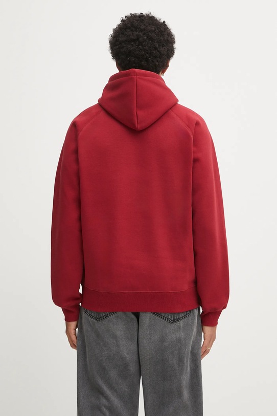 Odzież Carhartt WIP bluza Hooded Chase I033661.30QXX czerwony