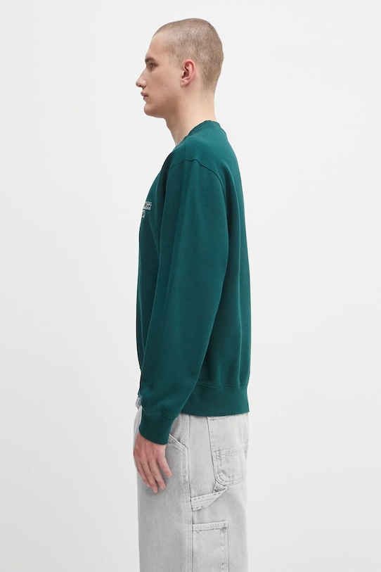 Pamučna dukserica Carhartt WIP Alumni I035190.05AXX zelena AW25