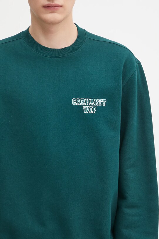 Carhartt WIP bluza bawełniana Alumni zielony I035190.05AXX