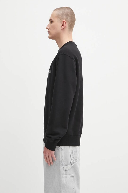 Pamučna dukserica Carhartt WIP Alumni I035190.89XX crna AW25