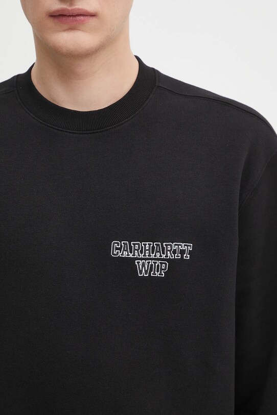 Pamučna dukserica Carhartt WIP Alumni crna I035190.89XX