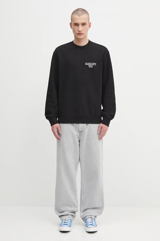 Pamučna dukserica Carhartt WIP Alumni I035190.89XX crna