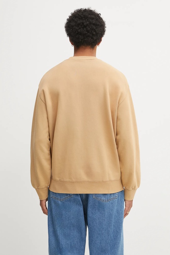 Odzież Carhartt WIP bluza bawełniana Hudson I035186.07E5F brązowy