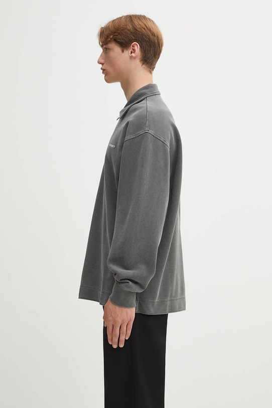 Carhartt WIP hanorac de bumbac Piqué Script I035188.0D2GD gri AW25