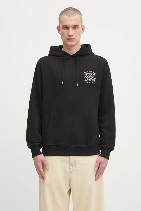 Odzież Drôle de Monsieur bluza bawełniana Le Hoodie Slogan Tresses H.HO183.CO127 czarny