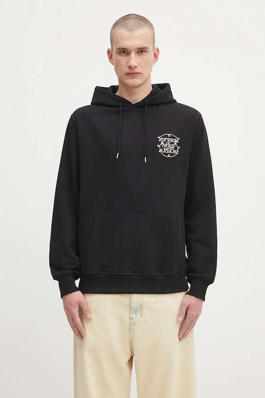 Abbigliamento Drôle de Monsieur felpa in cotone Le Hoodie Slogan Tresses H.HO183.CO127 nero
