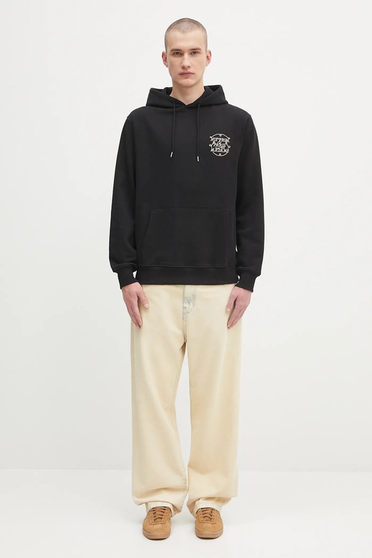 Drôle de Monsieur bluza bawełniana Le Hoodie Slogan Tresses H.HO183.CO127 czarny