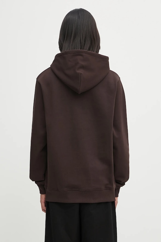 Odzież Drôle de Monsieur bluza bawełniana Le Hoodie Slogan Classique I.HO161.CO127 brązowy