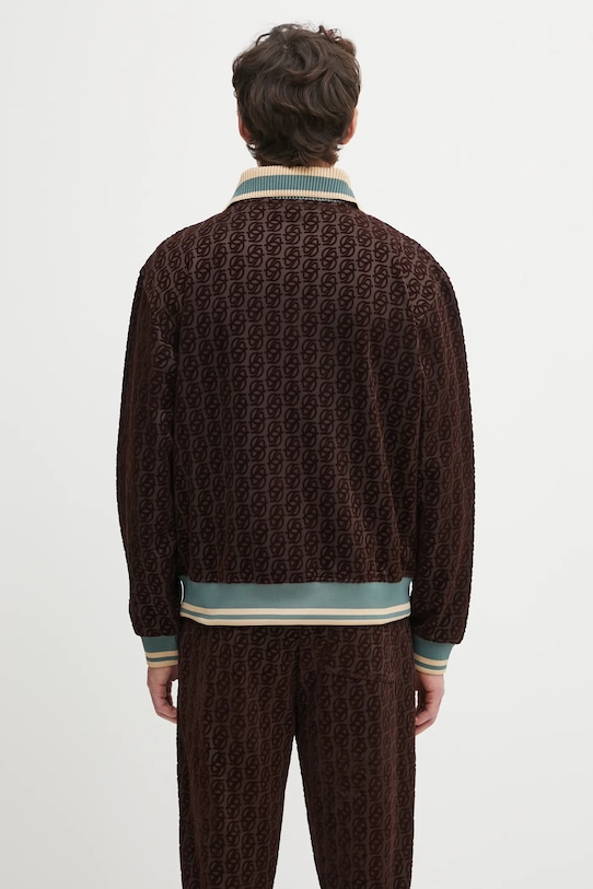 Odjeća Dukserica Drôle de Monsieur La Veste SurvÍtement Monogramme I.SJ008.PL159 smeđa