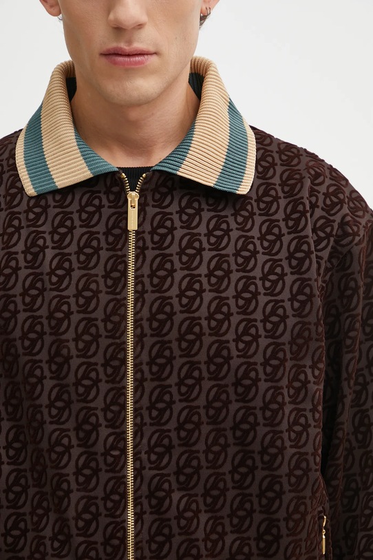 Drôle de Monsieur bluza La Veste SurvÍtement Monogramme brązowy I.SJ008.PL159