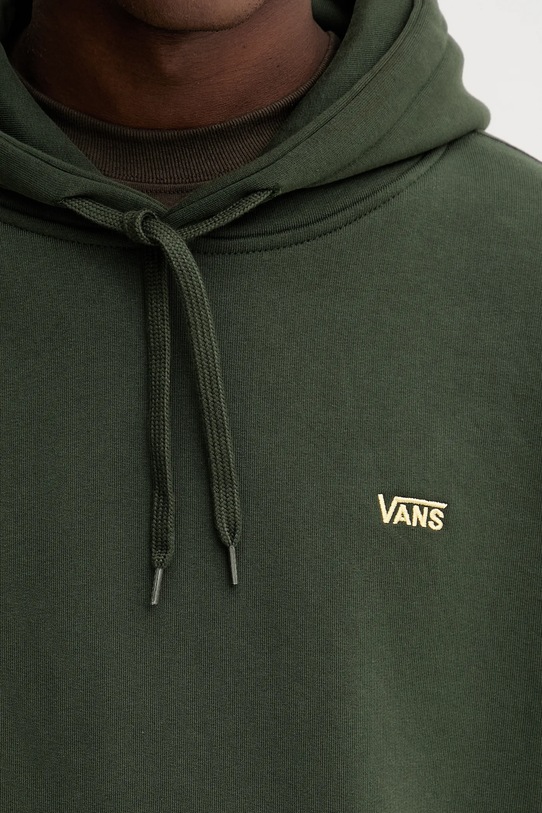 Βαμβακερή μπλούζα Vans VN000P21EMU1 πράσινο