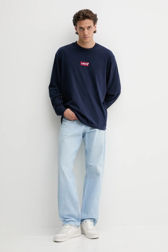 Levi's bluza bawełniana A6145.0045 granatowy AW25