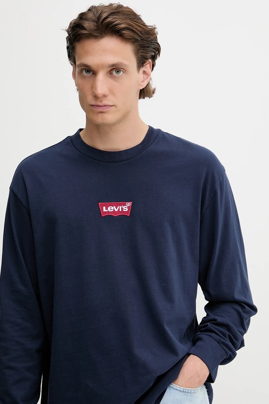 Levi's bluza bawełniana granatowy A6145.0045