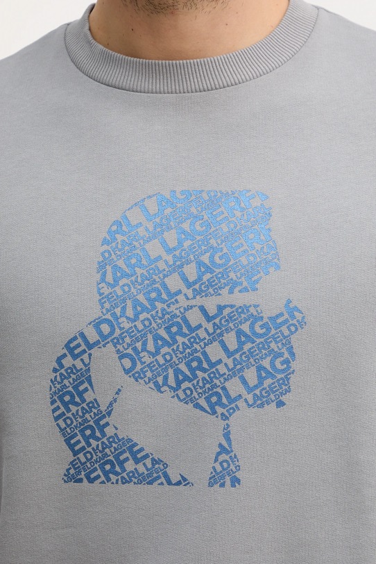 Karl Lagerfeld bluza bawełniana 554917.705405 szary