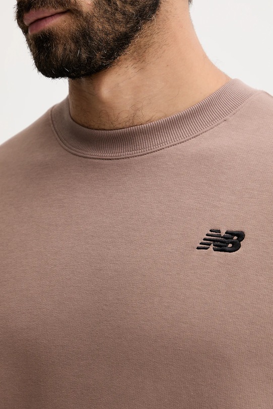 Mikina New Balance MT53529EAS hnědá