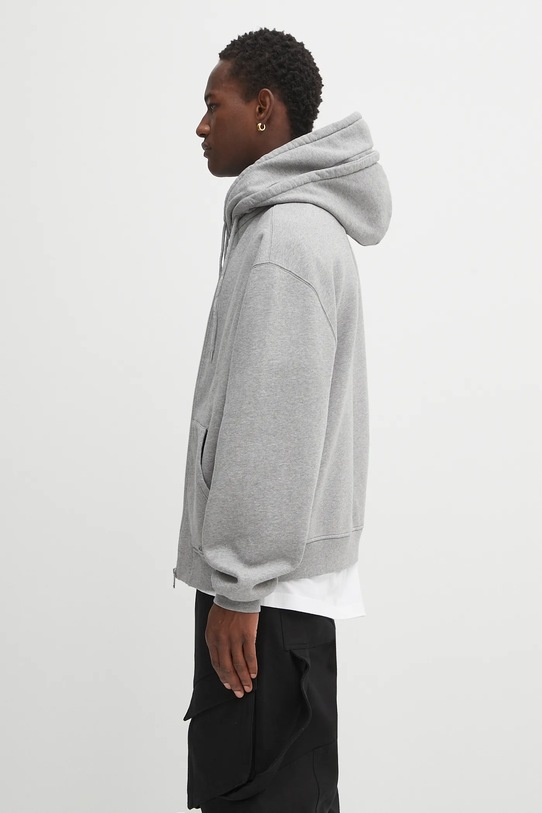 Pamučna dukserica Axel Arigato Trey mélange A3432001 siva AW25