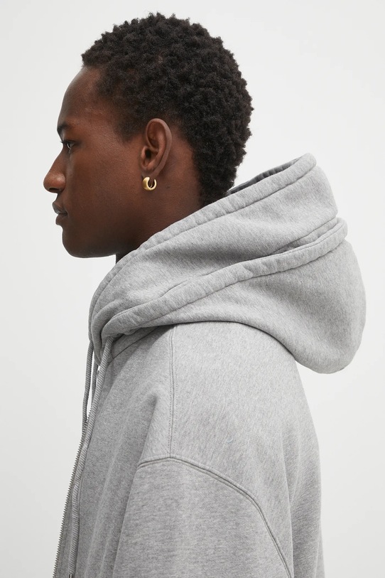 Pamučna dukserica Axel Arigato Trey mélange siva A3432001