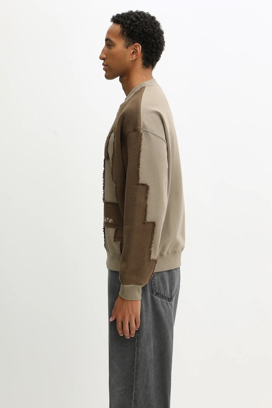 Axel Arigato bluza bawełniana Pixel A A3291002 brązowy AW25