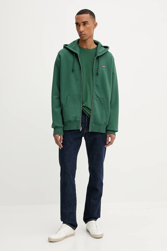 Levi's hanorac de bumbac 34584.0042 verde AW25