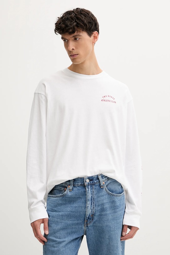 Îmbrăcăminte Levi's longsleeve din bumbac A6145.0086 alb