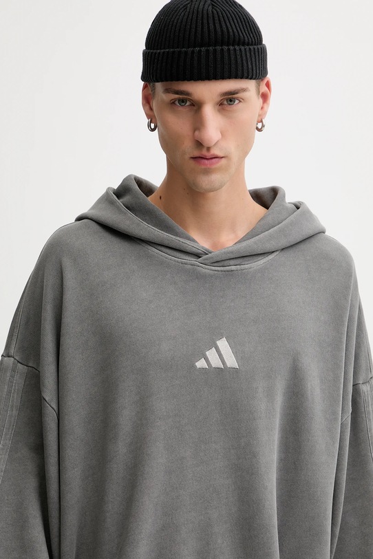 Bavlněná mikina adidas ALL SZN šedá JN0617