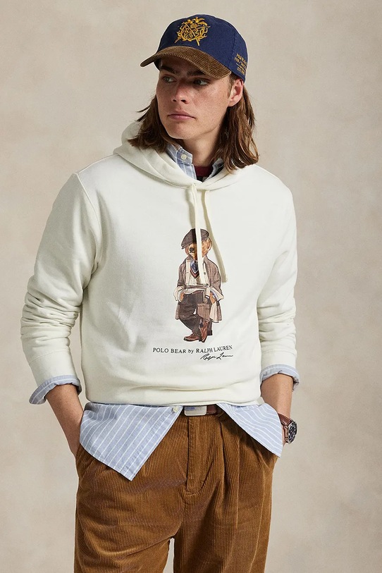 Polo Ralph Lauren felső pamut fehér 710980306