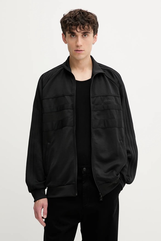 Dukserica adidas Originals First TT bez kapuljače crna JX1488