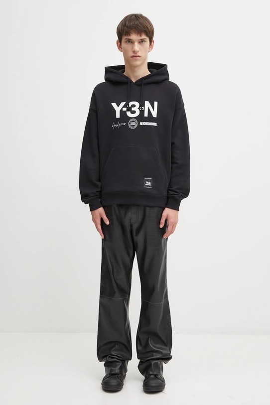 Бавовняна кофта Y-3 x Neighborhood Graphic JW7004 чорний
