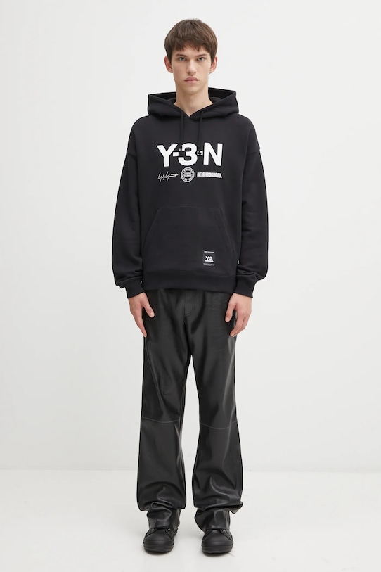 Бавовняна кофта Y-3 x Neighborhood Graphic JW7004 чорний