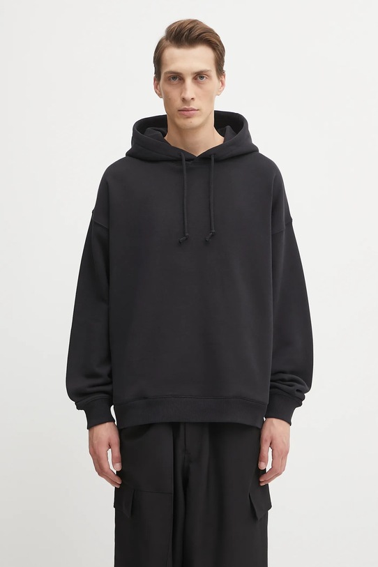 Y-3 bluza bawełniana Graphic JX4748 czarny AW25