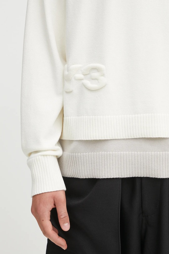Y-3 sweter Logo Knit beżowy KB4642