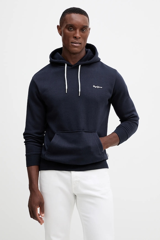 Mikina Pepe Jeans nášivka námořnická modř PM5800012