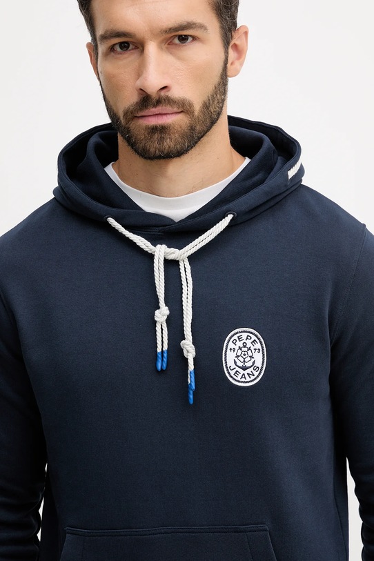 Pepe Jeans pamut melegítőfelső sötétkék PM5800042