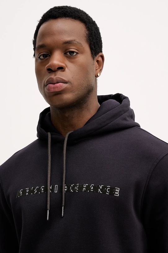 Armani Exchange bluza bawełniana granatowy XM001380.AF10830