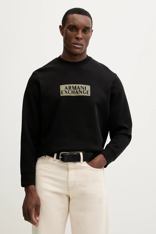 Armani Exchange bluza z kapturem czarny XM001892.AF10818