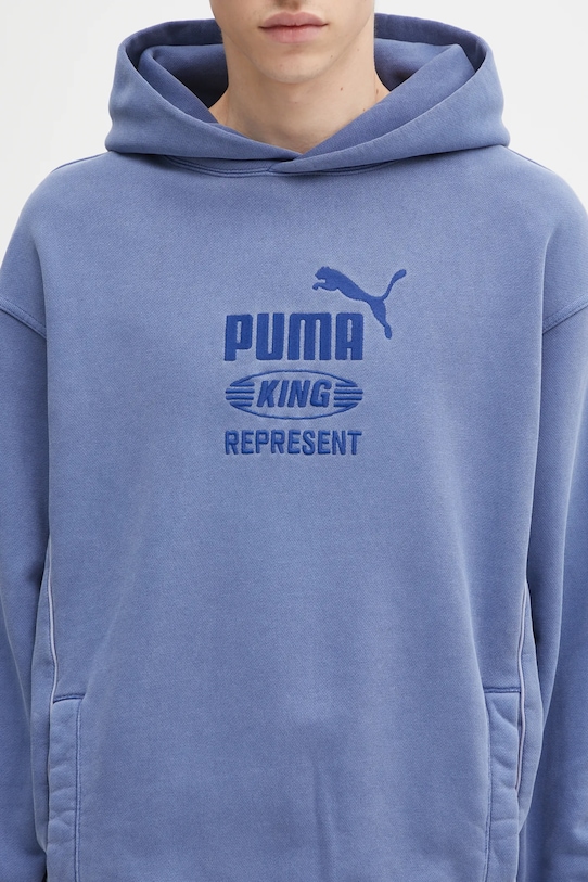 Puma x REPRESENT bluza bawełniana niebieski 632542