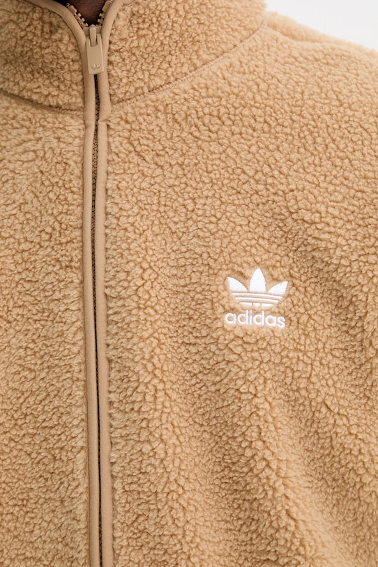 Dukserica od flisa adidas Originals Essentials JW3530 smeđa