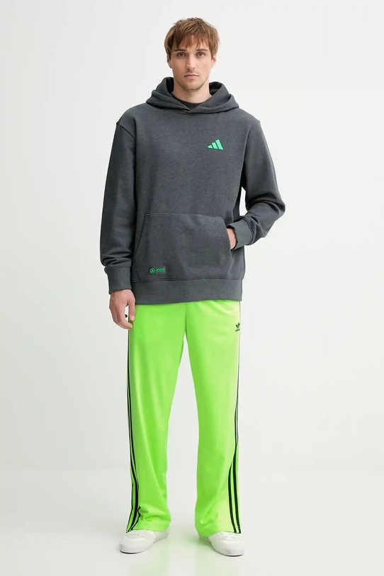 adidas hanorac de bumbac x Mercedes JX8778 gri AW25