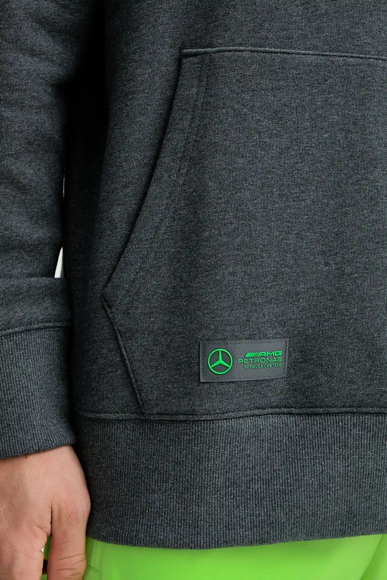 Pamučna dukserica adidas x Mercedes JX8778 siva
